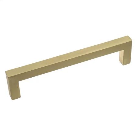 GlideRite 5 in. Center Solid Square Bar Cabinet Pulls, Satin Gold, Pack of 5 | Walmart (US)
