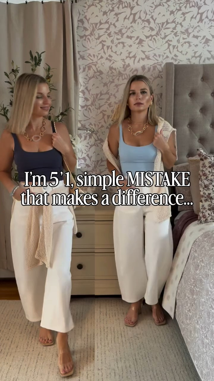 Comment PETITE for a 🔗 to everything! 🩵 💙 

** these tanks feel like butter & have built in cups!! 👏 
Jeans are size XXS petite 

#petitestyle #petitehacks #petitetips #petitejeans #barreljeans petitedenim styling styleinspo ootd outfitinspo summertime outfitinspo whattowear grwm