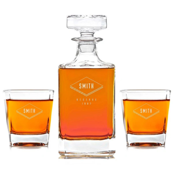 Whiskey Decanter: The Diamond | Swanky Badger