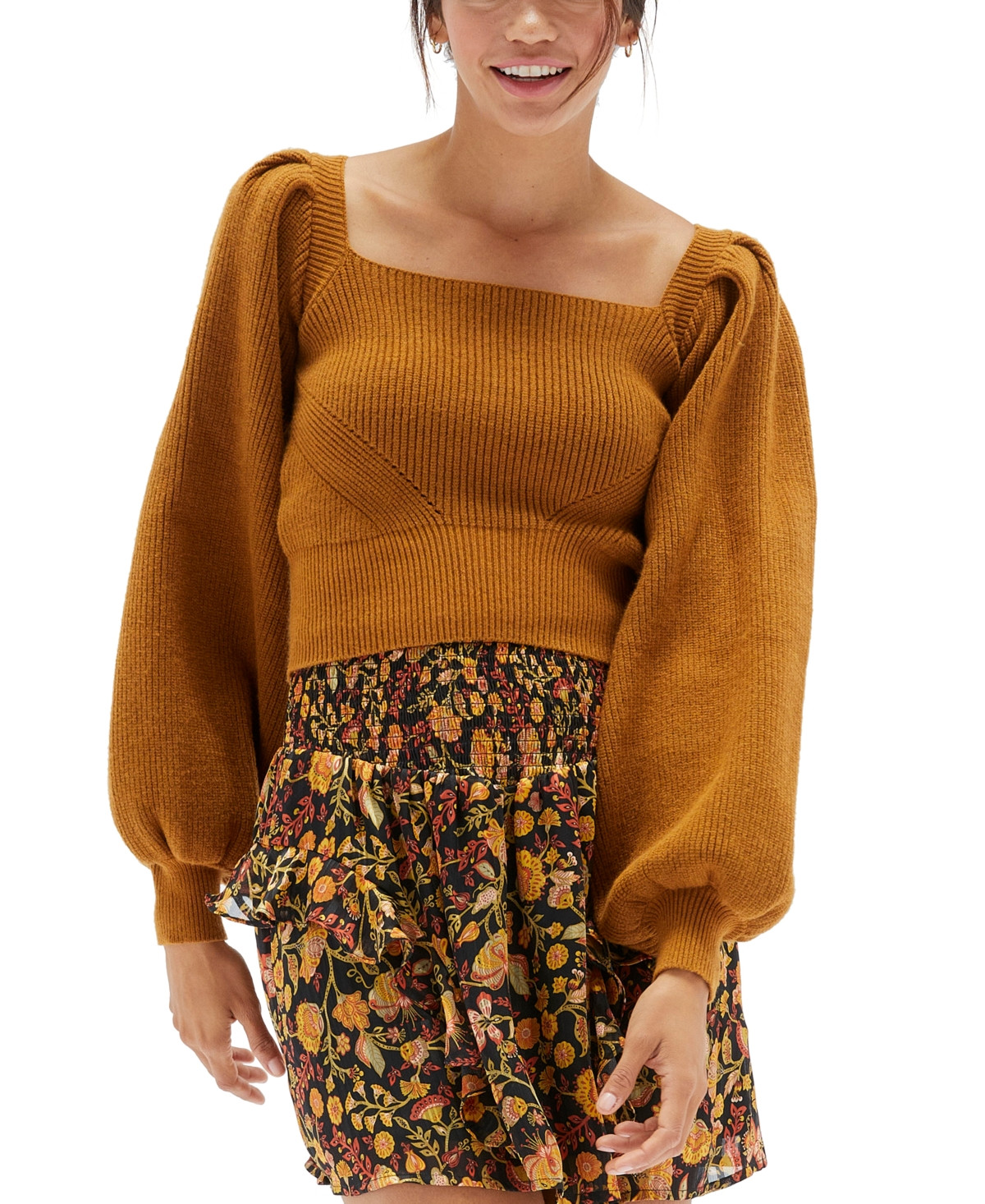 Minkpink Vayu Long-Sleeve Rib-Knit Sweater | Macys (US)