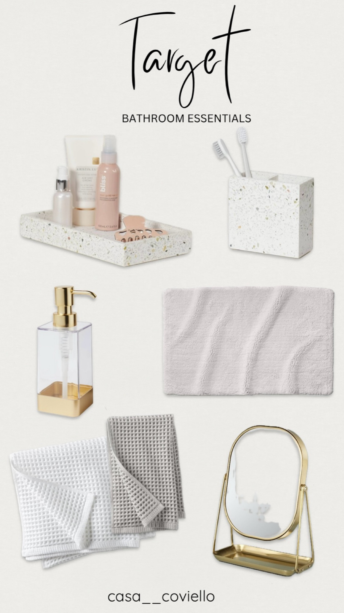 Target bathroom essentials - a high end look for less! 

#LTKFindsUnder50 #LTKHome