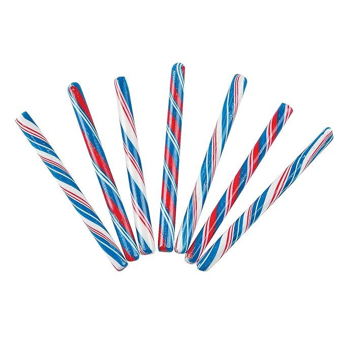 Red, White, and Blue Candy Canes - Great for 4th of July - 80 Pieces - Individually Wrapped | Amazon (US)