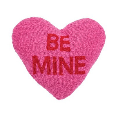 C&F Home Valentine's Day "BE MINE" Heart Shaped Hooked Accent Throw Pillow, 15" x 17" | Target