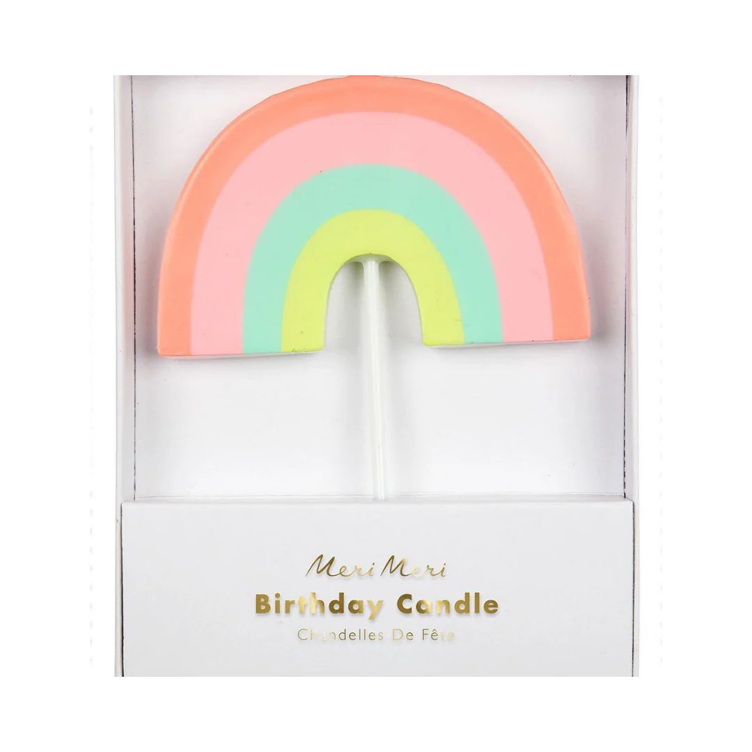 Neon Rainbow Candle | Ellie and Piper