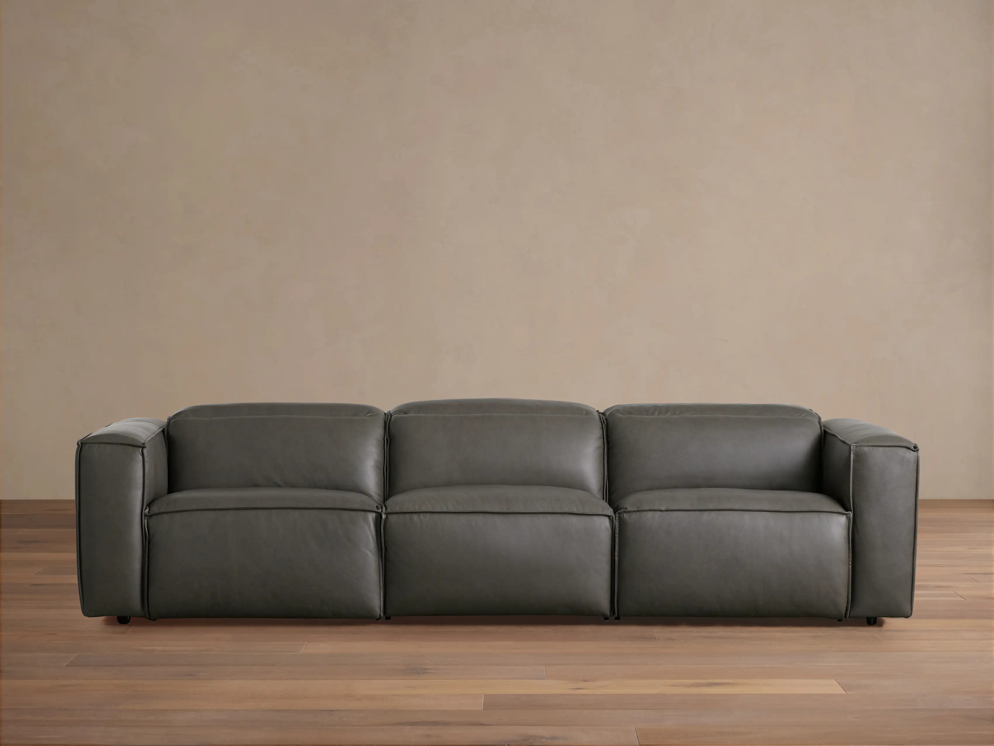 Coburn Leather Three-Piece Motion Sofa | Arhaus
