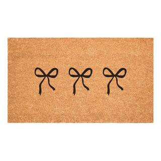 Calloway Mills Bow Trio Black 17 in. x 29 in. Indoor/Outdoor Doormat 113941729 - The Home Depot | The Home Depot