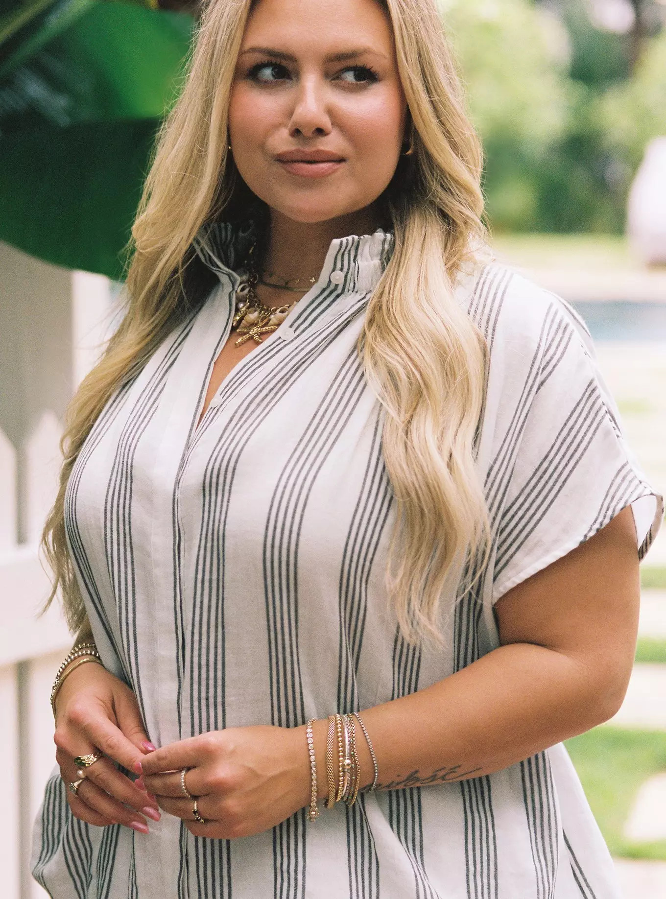 Belle Isle Linen Popover Blouse | Torrid (US & Canada)