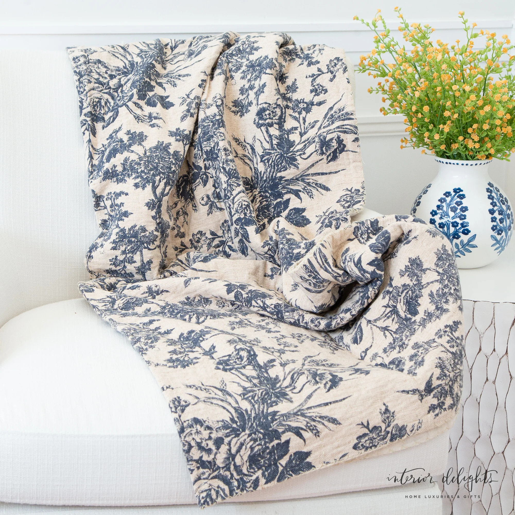 Cotton Chambray Throw | Interior Delights