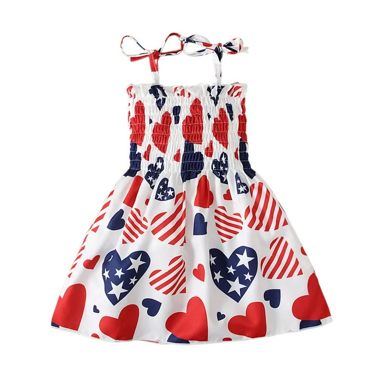 OAVQHLG3B 4th of July Baby Girl Outfits 4th of July Outfit Independence Day Shirt Skirt Set Ameri... | Walmart (US)