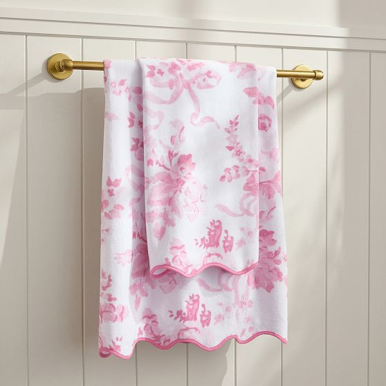 LoveShackFancy Garden Damask Bath Towels | Pottery Barn Teen
