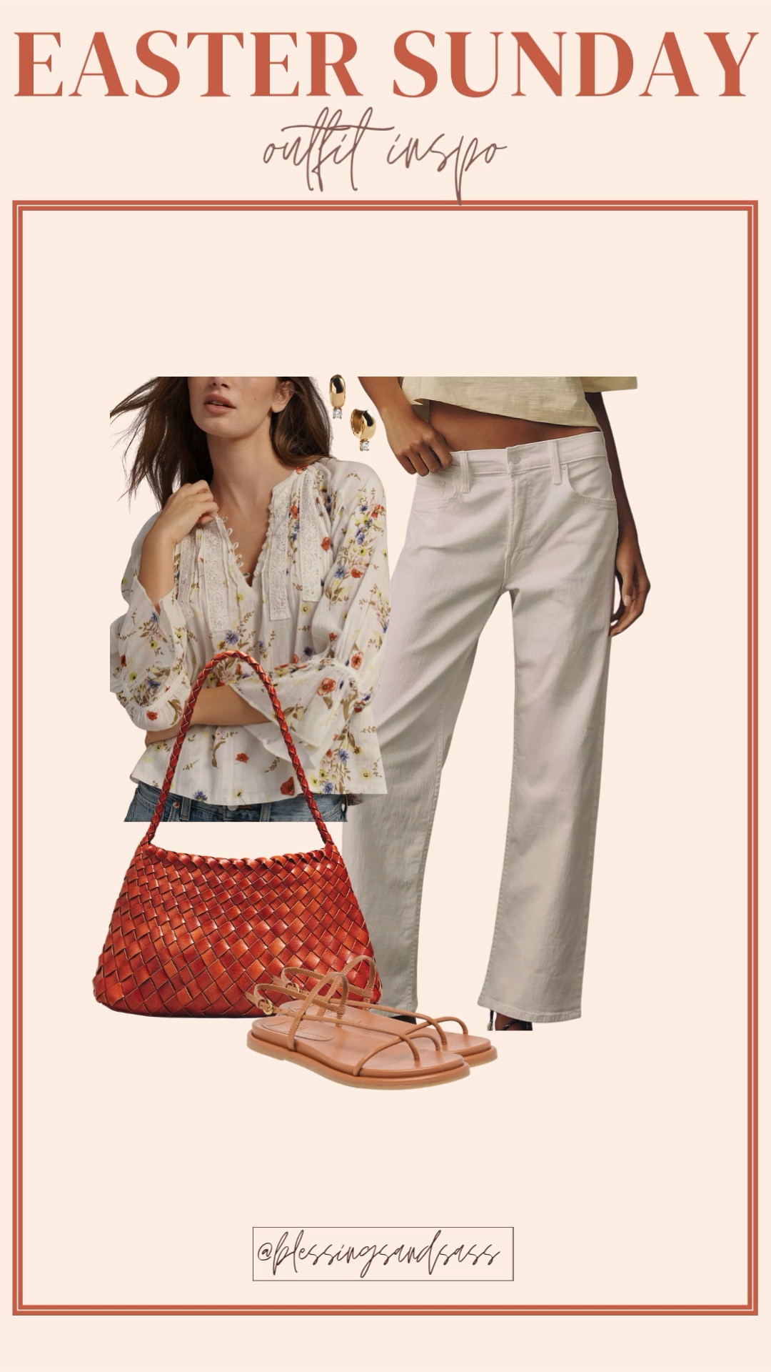 Easter Sunday outfit inspo! 


Women’s fashion, spring fashion, spring style, spring outfits, spring outfit inspo, women’s spring outfit inspo, Easter outfit inspo, Easter outfit ideas, Easter Sunday outfit inspo, Easter Sunday outfit ideas, floral top, white jeans, sandals 


#LTKOver40 #LTKootd #LTKSeasonal
