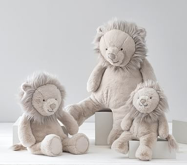 Taupe Lion Critter Plush | Pottery Barn Kids