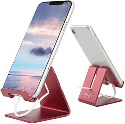 Desk Cell Phone Stand Holder Aluminum Phone Dock Cradle Compatible with Switch, All Android Smart... | Amazon (US)