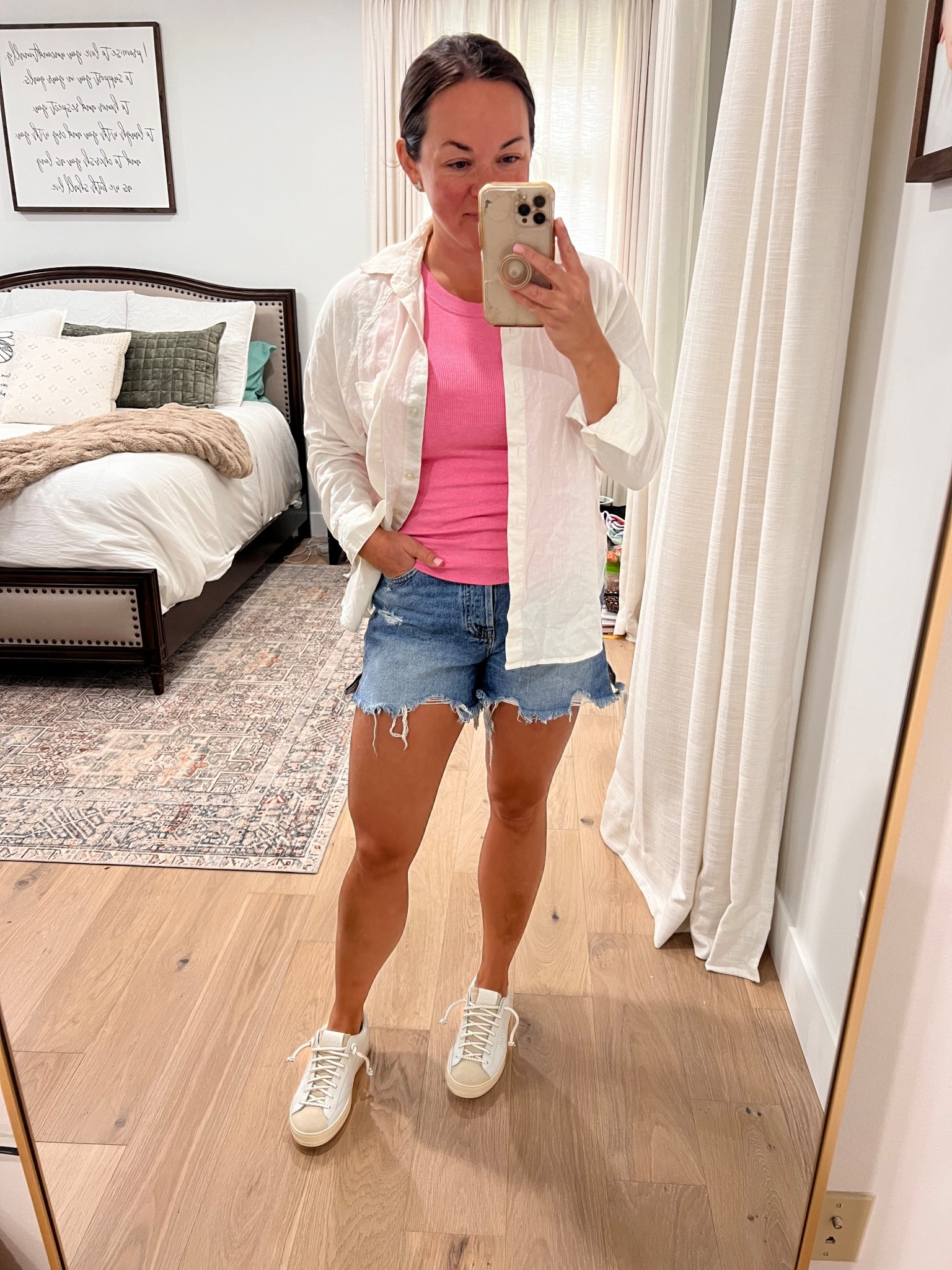 My favorite tank is on sale. Go up in size. These sneaks are also on sale and worth every penny. They are super comfy. Go up if between sizes. 

Evereve finds. Evereve outfit. Casual mom style. Sneaker outfit. 

#LTKShoeCrush #LTKSaleAlert