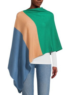 Colorblock Cashmere Poncho | Saks Fifth Avenue OFF 5TH