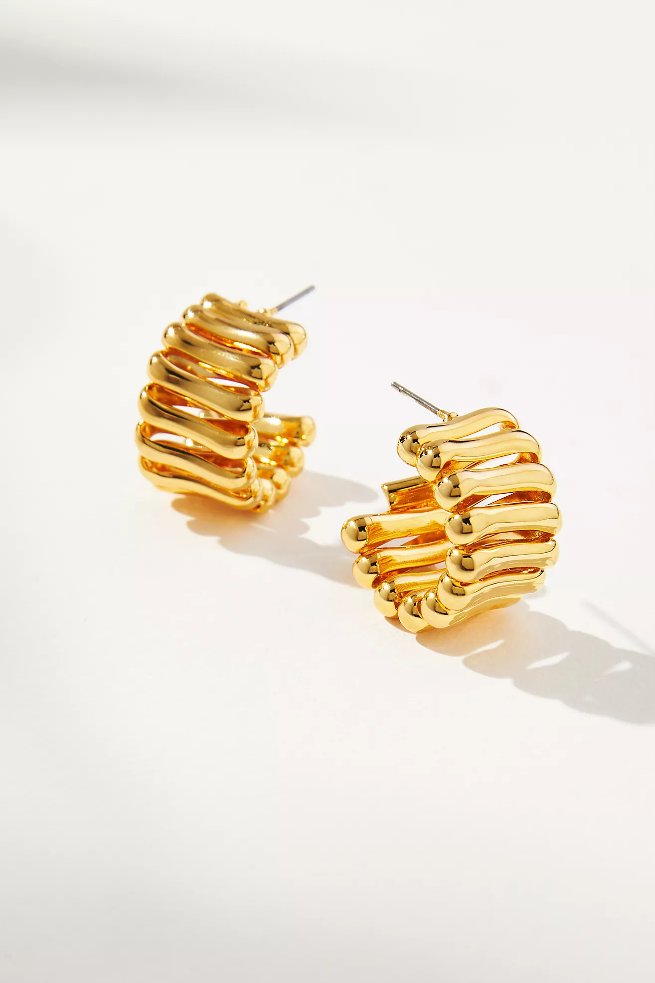 Squiggle Huggie Hoop Earrings | Anthropologie (US)