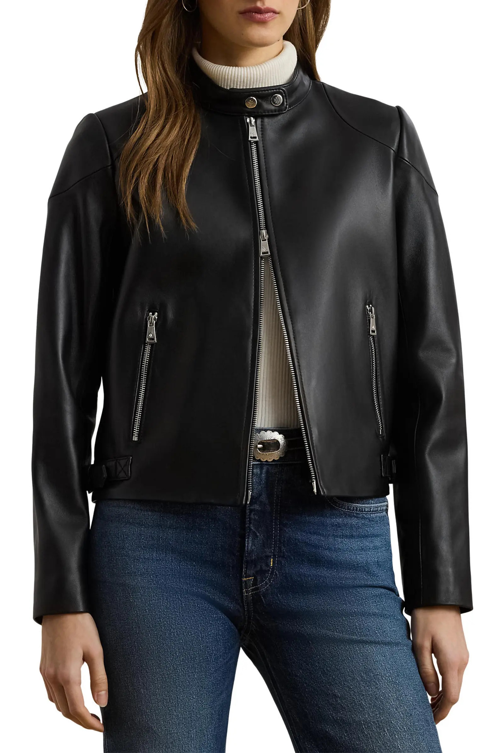 Lambskin Leather Jacket | Nordstrom