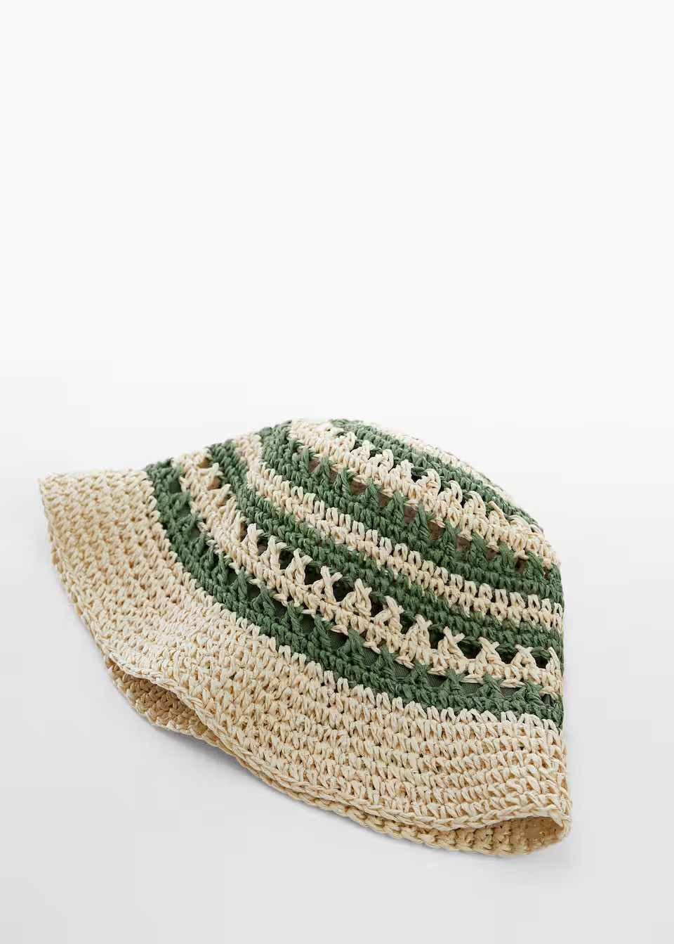 Natural fiber bucket hat | MANGO (US)