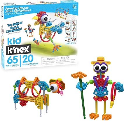 K'NEX Kid Farmin' Friends Building Set, 65 Pieces, Great Christmas, Holiday and Birthday Gift for... | Amazon (US)