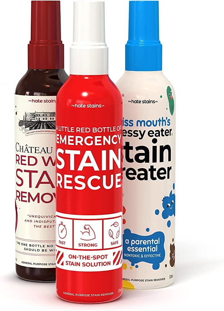 Hate Stains Co. Stain Remover Spray - Emergency Spot Cleaner for Clothes, Laundry, Furniture - No... | Amazon (US)