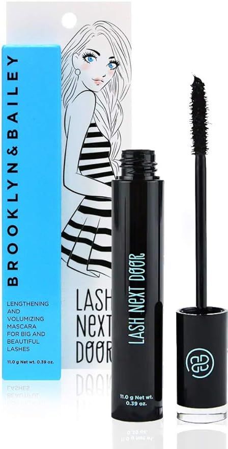 Lash Next Door Waterproof Mascara Black Volume and Length - No Clump Volumizing Mascara for Thick... | Amazon (US)