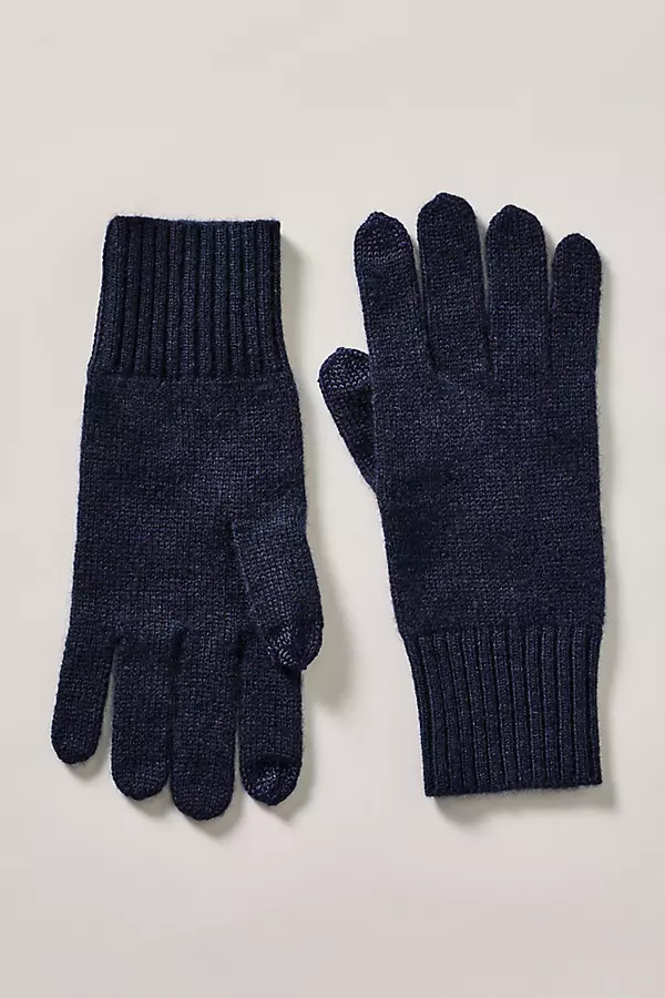 White & Warren Touchscreen Cashmere Gloves | Anthropologie (US)