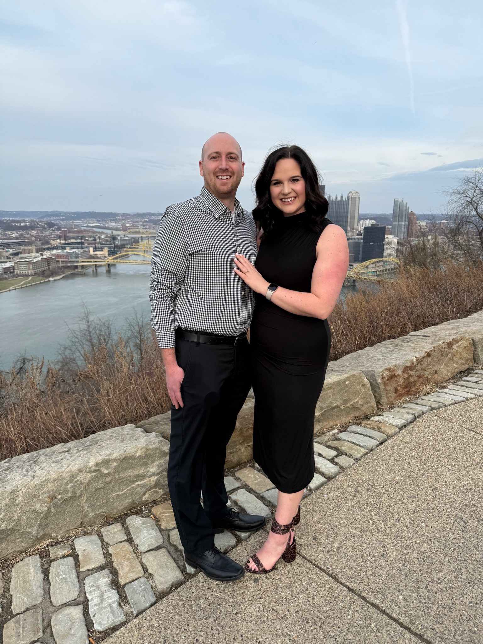 engaged!!!! 
black dress
leopard heels, leopard wrap heels 

#LTKShoeCrush #LTKFindsUnder100 #LTKWedding