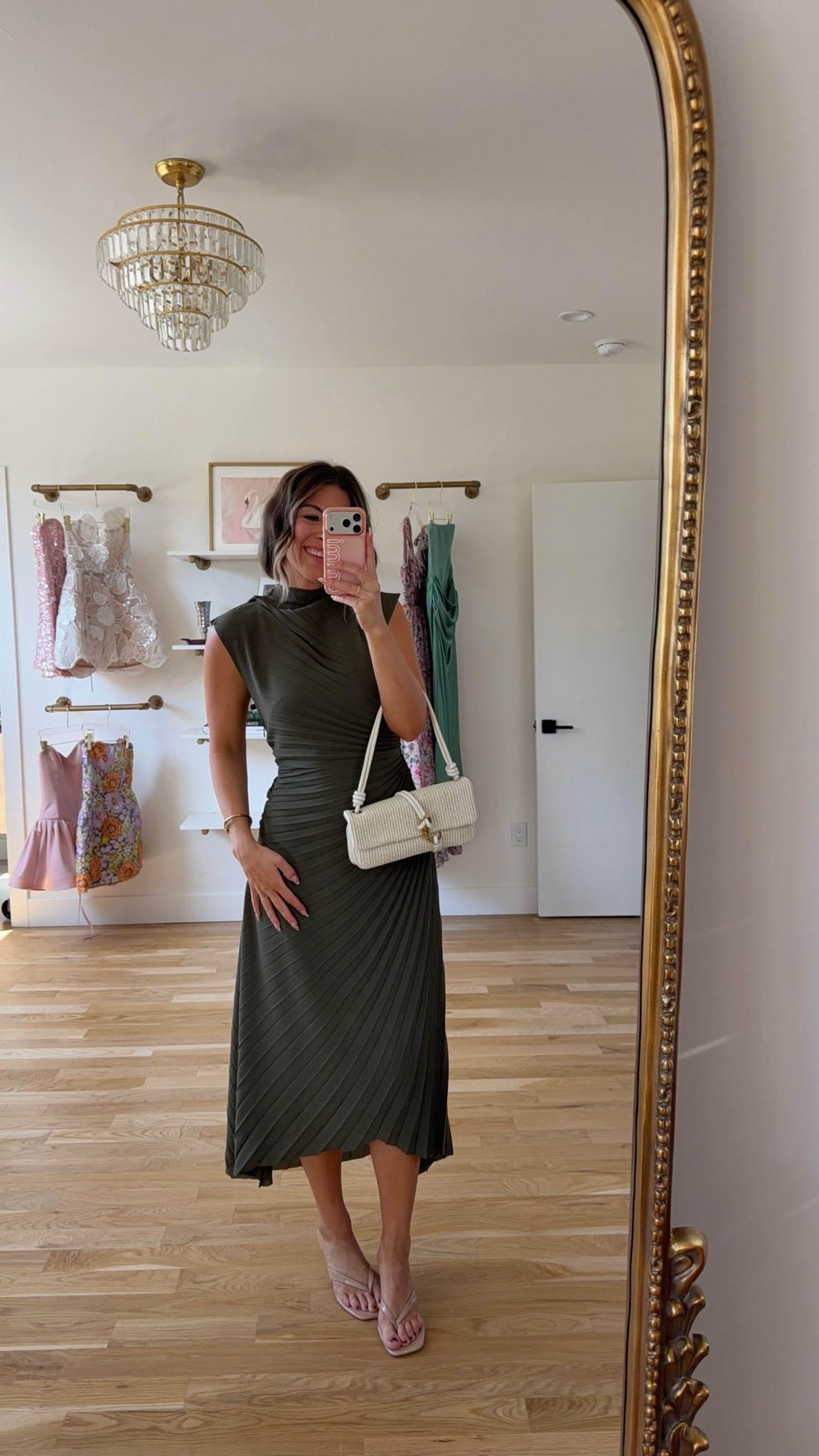 olive pleated midi with a mock neck and cap sleeves summer wedding guest dress  for every girl 💍

I’m 5’4” & wearing my usual smalls/2

summer wedding guest dresses, wedding guest dresses, cocktail dresses, semi-formal dresses, black tie wedding guest dresses, destination wedding guest dresses, garden party dresses, wedding guest outfit ideas, fall dresses, autumn dress, bridal shower, babydoll dress

#LTKootd #LTKSeasonal #LTKWedding