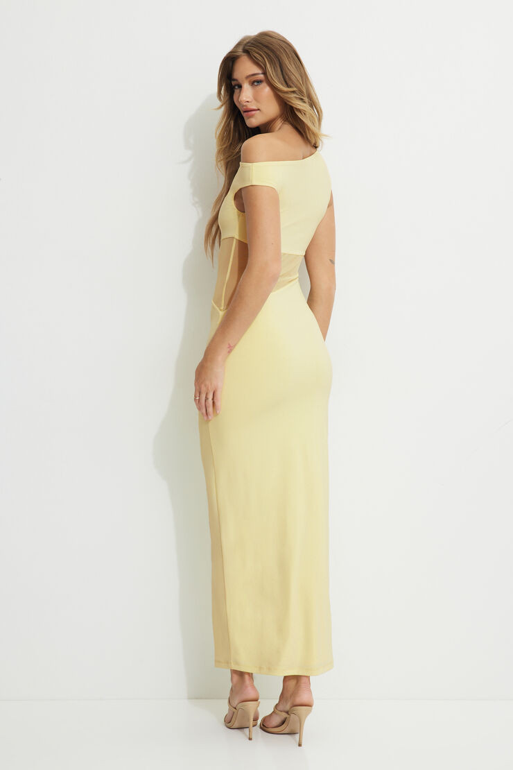 Sheer Sculpt Maxi Dress | Dynamite Clothing