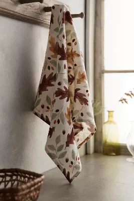 May We Fly Autumn Leaves Dish Towel | Anthropologie (US)