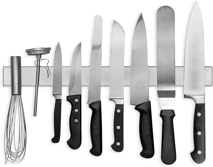 18 Inch Stainless Steel Magnetic Knife Bar - Use as Knife Holder, Knife Rack, Knife Strip, Kitche... | Amazon (US)