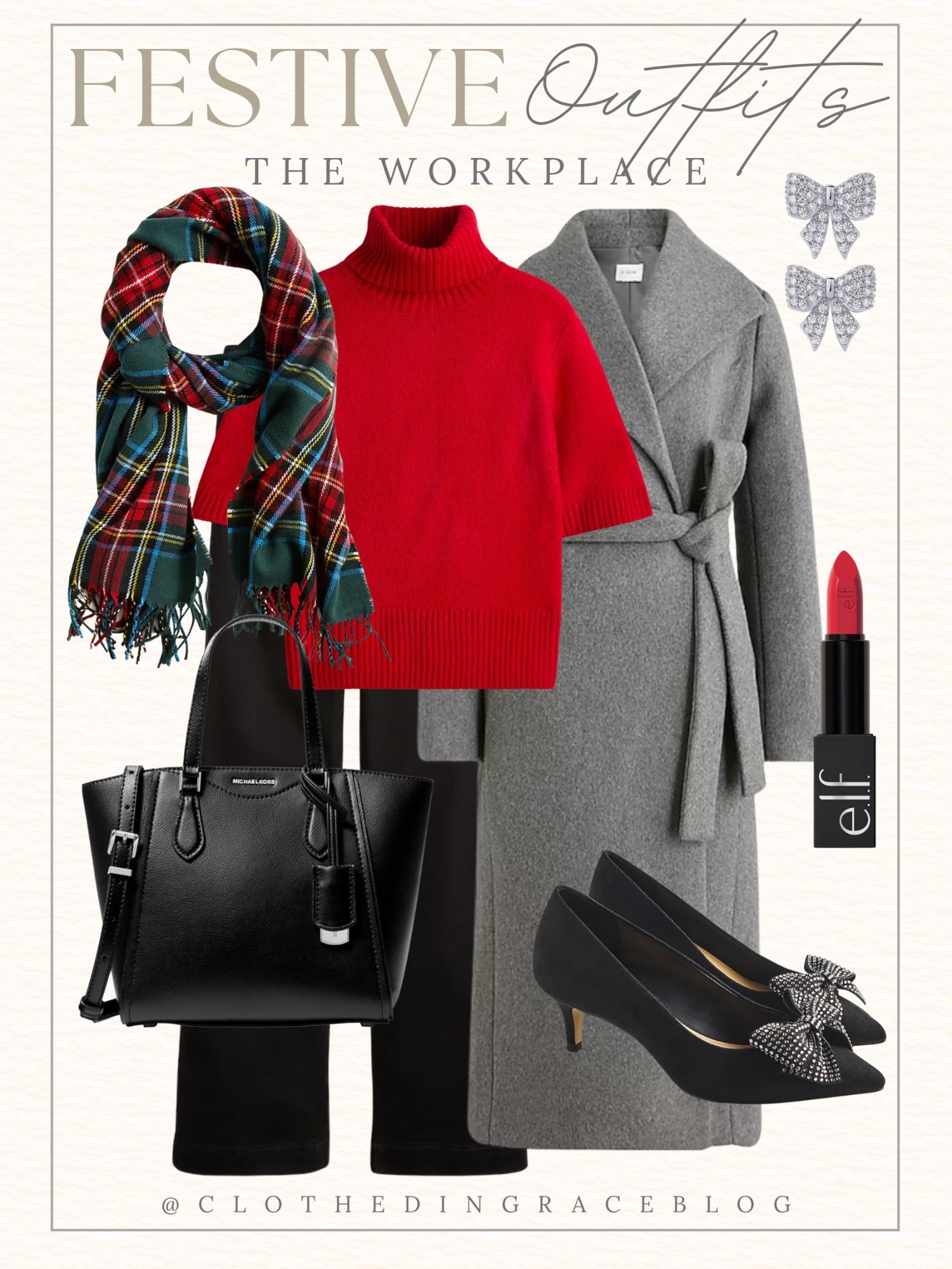 Classy but festive workwear 