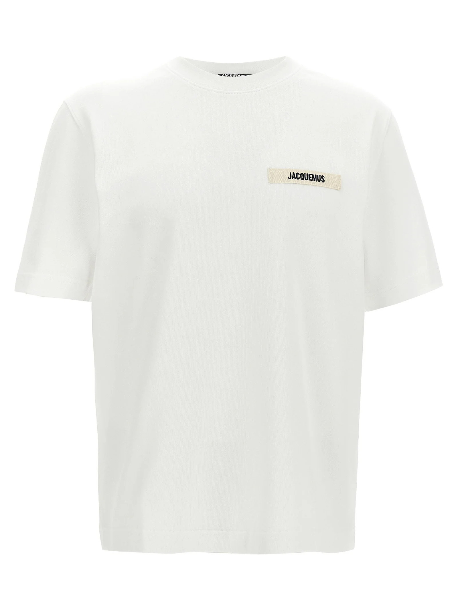 Jacquemus Logo-Detailed Cotton T-Shirt — White - S | Italist Inc.