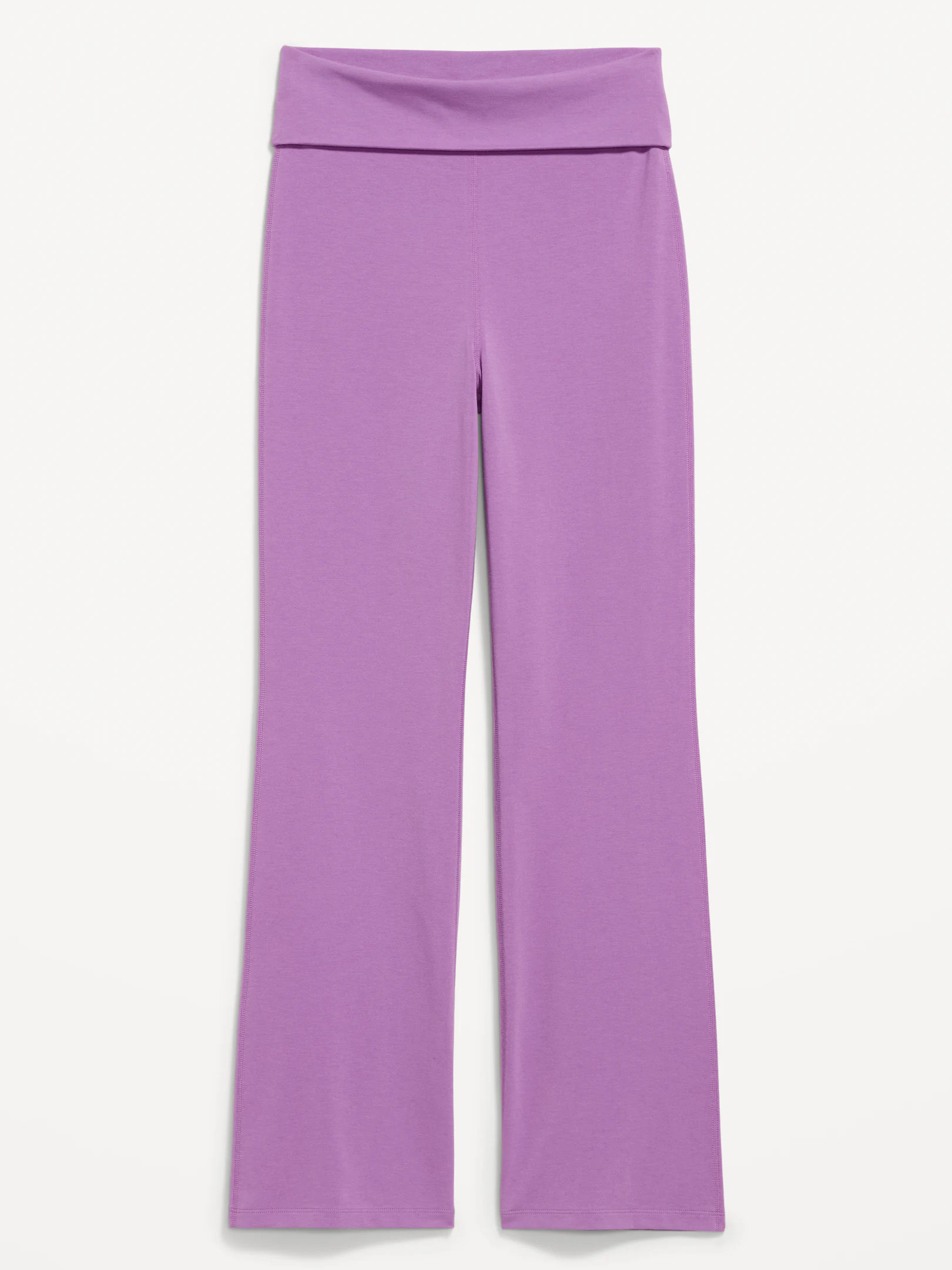 High-Waisted PowerChill Fold-Over Bootcut Leggings | Old Navy (US)