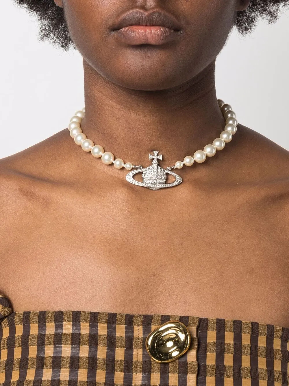 Imogene crystal-orb pearl necklace | Farfetch Global