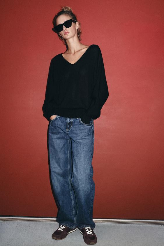 V-NECK KNIT JUMPER | Zara UK