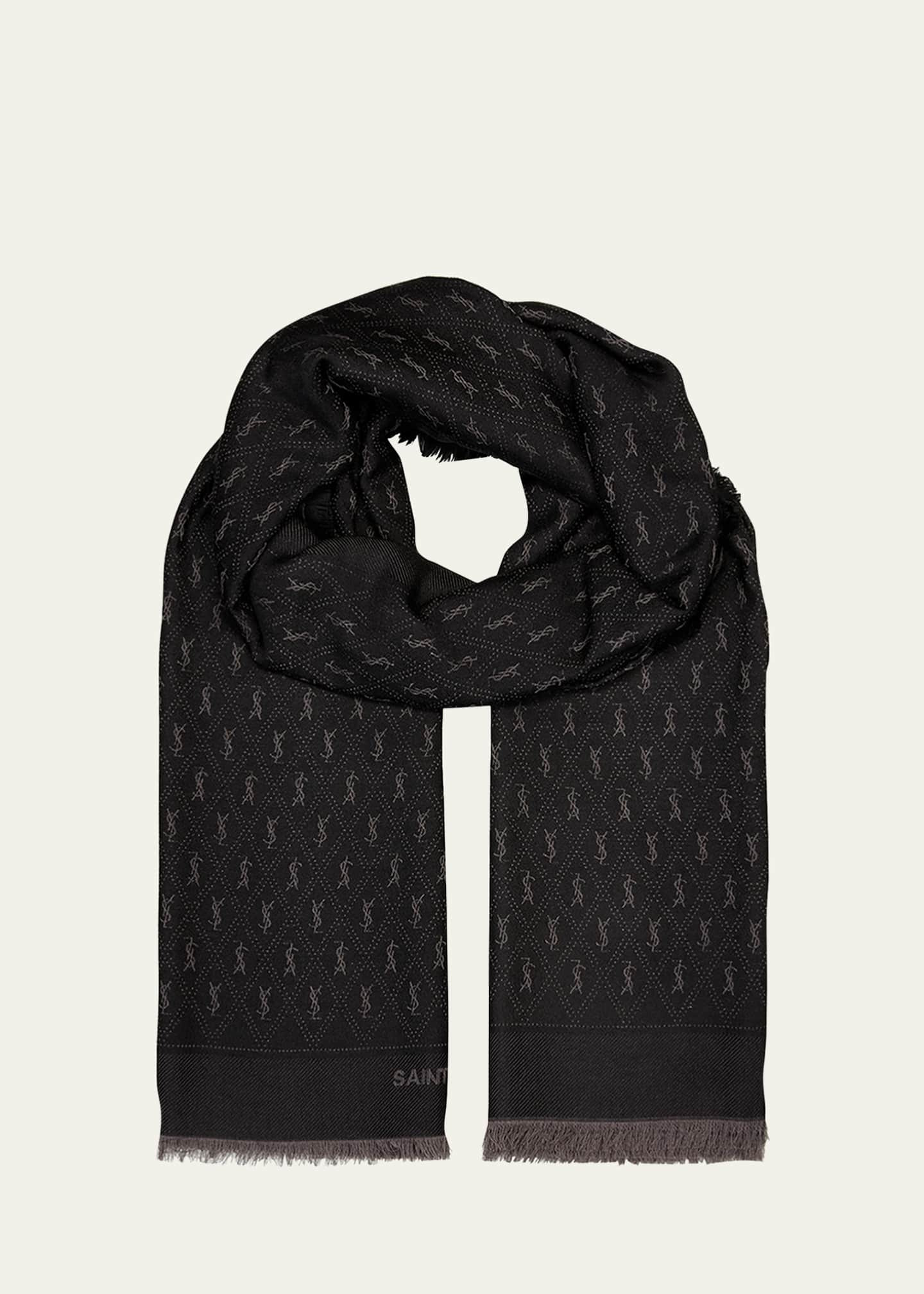 YSL Micro Monogram Scarf | Bergdorf Goodman