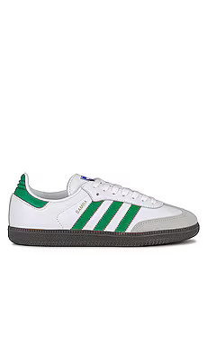 adidas Originals Samba Og Sneaker in White & Green from Revolve.com | Revolve Clothing (Global)