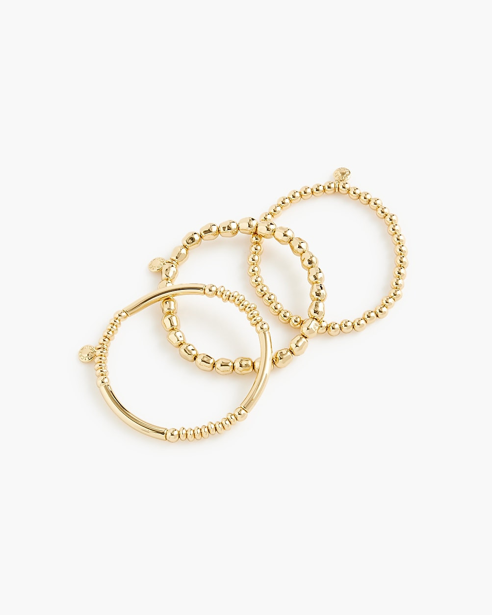 Assorted gold stretch bracelets pack-of-three | J.Crew Factory