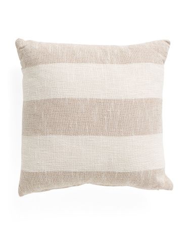 20x20 Textured Wide Stripe Pillow | Marshalls