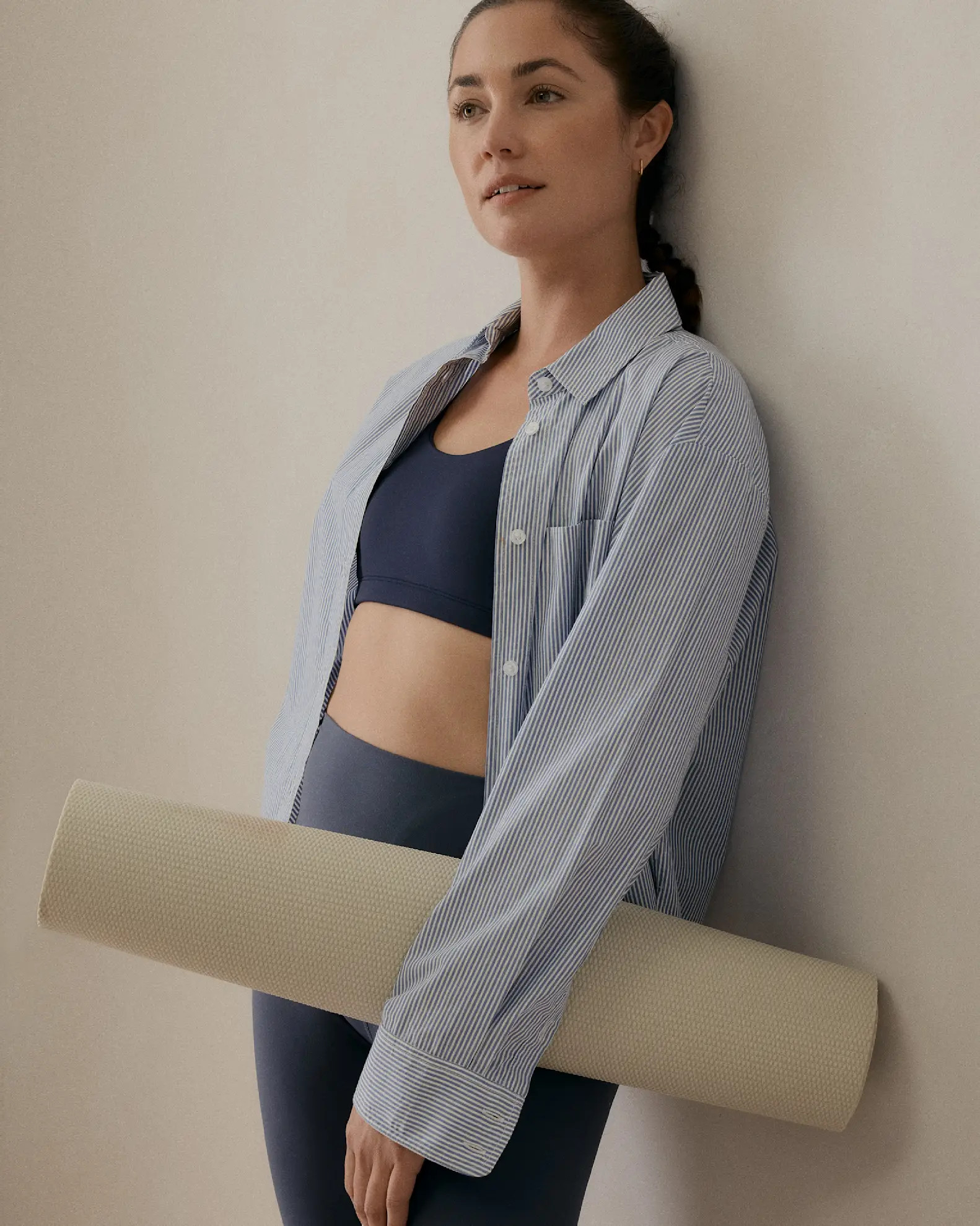 100% Organic Cotton Poplin Cropped Long Sleeve Shirt | Quince