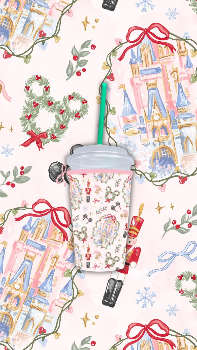 Merry Castle Neoprene Coffee Cup Sleeve | Theme Park Inspired Coozie | Etsy (US)