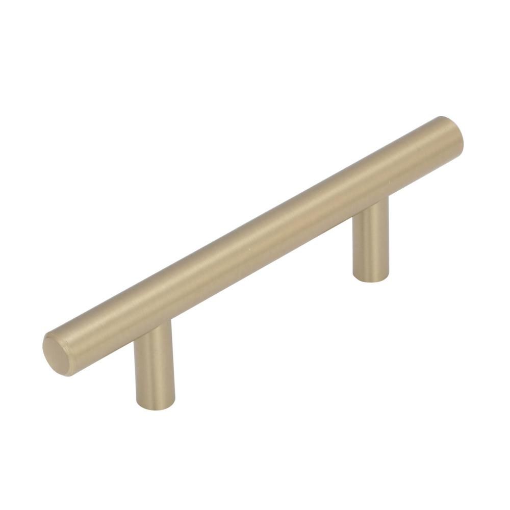 Amerock Bar Pulls 3 in (76 mm) Center-to-Center Golden Champagne Cabinet Drawer Pull-BP40515BBZ -... | The Home Depot