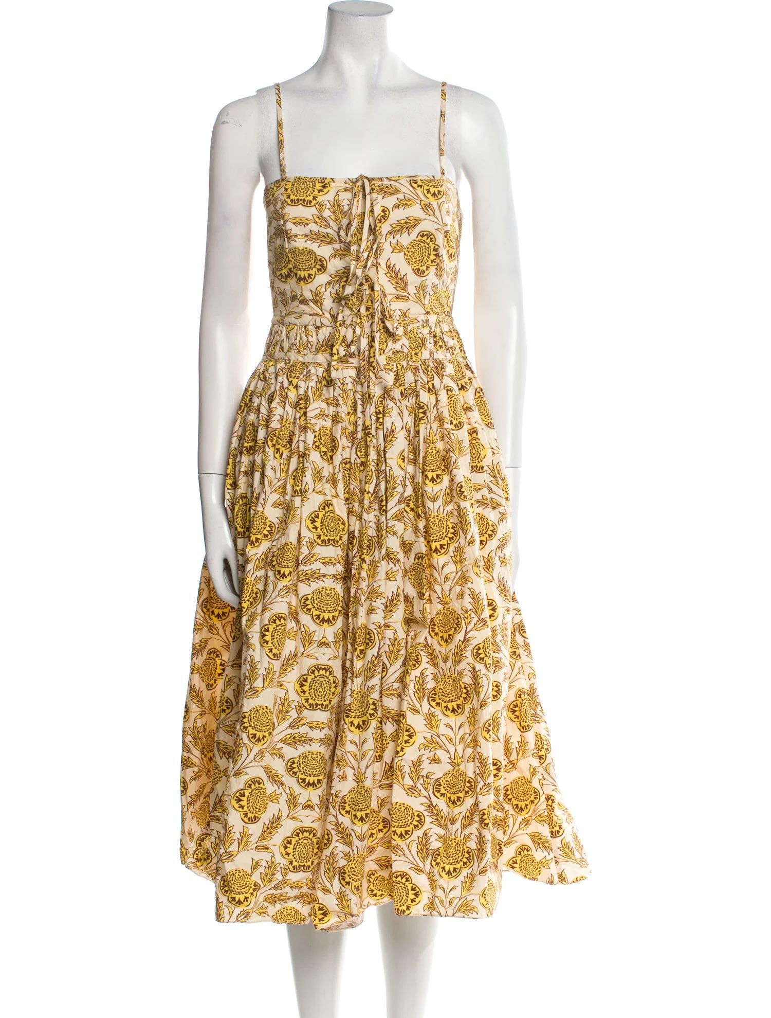Floral Print Midi Length Dress w/ Tags | The RealReal