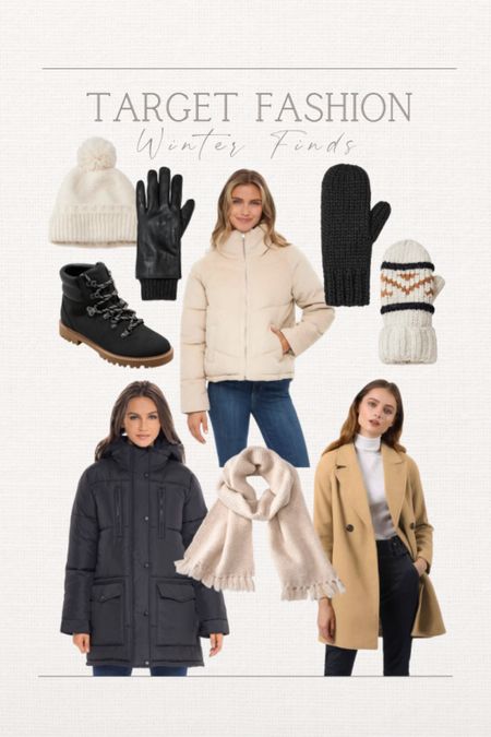 Women’s winter fashion finds from Target 🎯 

Puffer coats, women’s parks, dress coat, trench coat, boots, gloves, mittens, scarf, beanie, hat 

#LTKCyberweek #LTKsalealert #LTKSeasonal