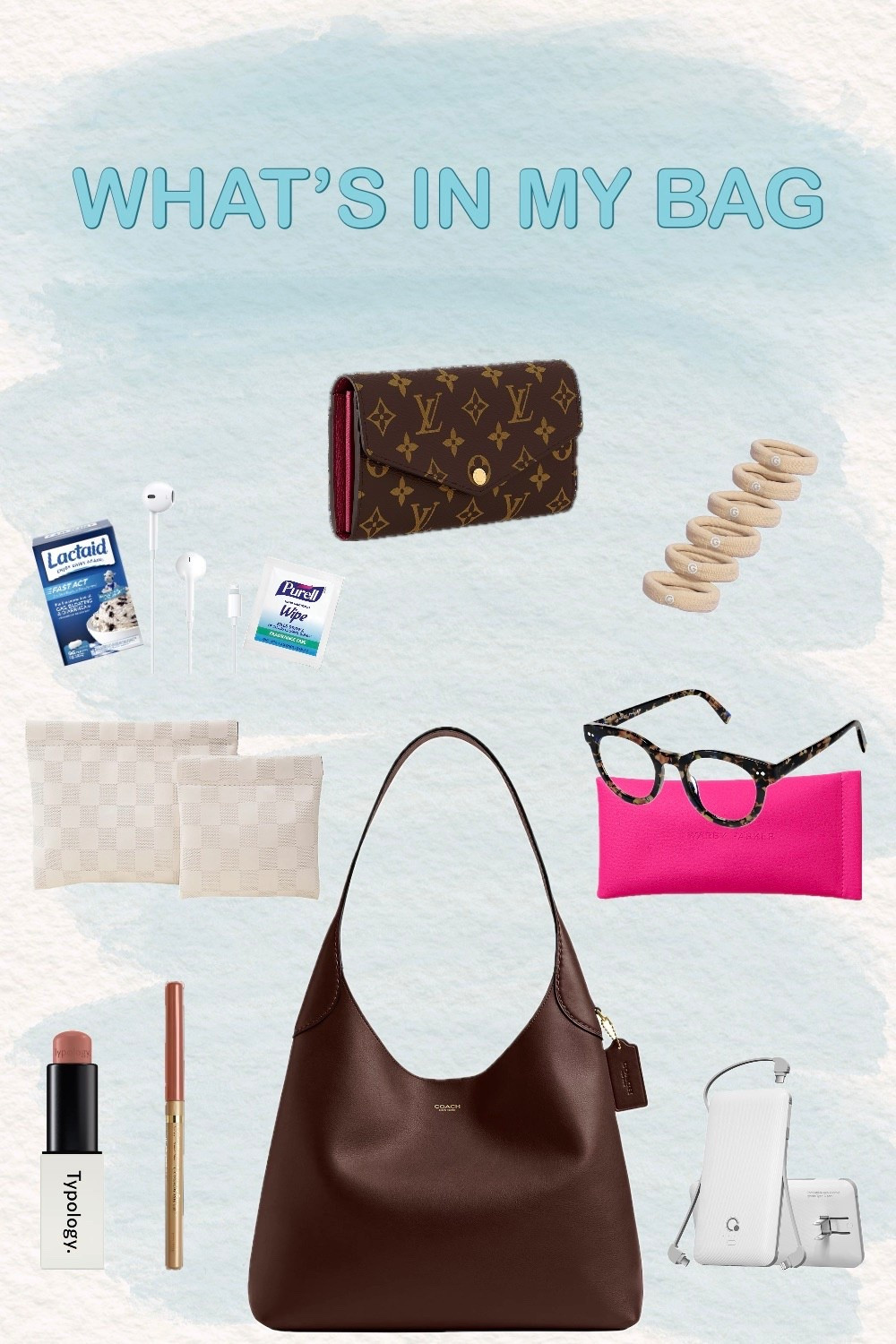 Ever wonder what's inside my bag? Take a peek! I'm carrying my go-to purse with all my daily essentials: a sleek wallet, stylish sunglasses, extra hair ties, my favorite tinted lip balm, Lactaid pills (a must!), a portable phone charger, earbuds, and hand sanitizer.

It's the perfect mix of practical and prepared.

#LTKmomlife #LTKOver40 #LTKdayinmylife