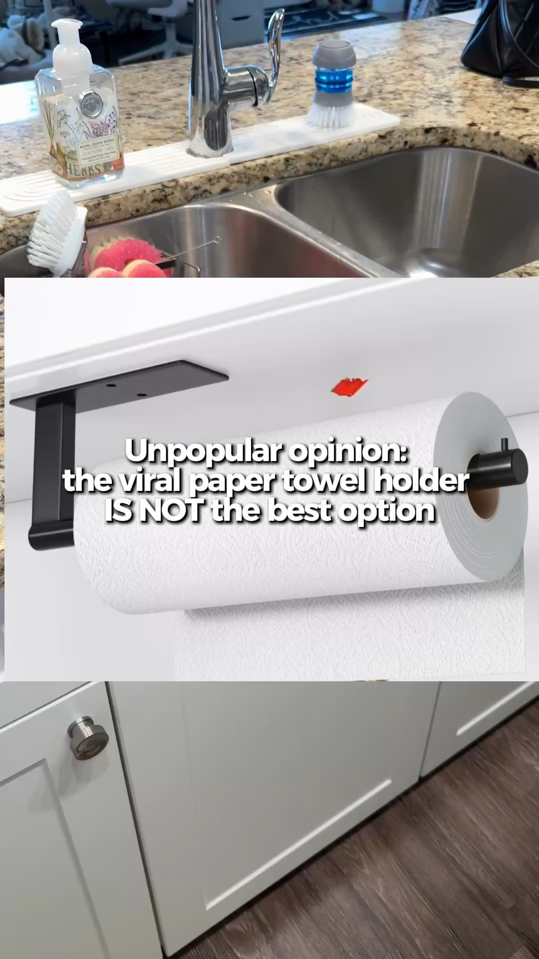 Trying to make every inch of kitchen space count in my new apartment. This paper towel setup just makes more sense. #smallkitchen #organizedhome #apartmentlife 

#LTKstorytime #LTKdayinmylife #LTKHome