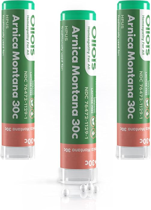 OLLOIS Arnica Montana 30C Organic, Lactose-Free, Kosher Homeopathic Medicine, 80 Pellets (Pack of... | Amazon (US)