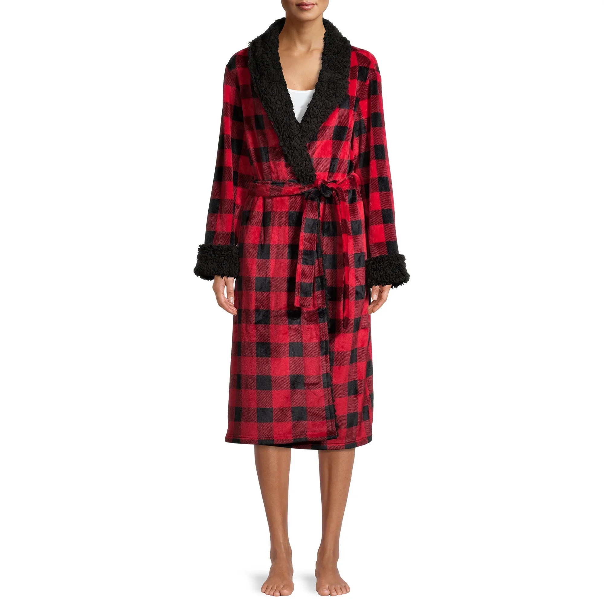 Secret Treasures Women's and Women’s Plus Superminky Robe | Walmart (US)
