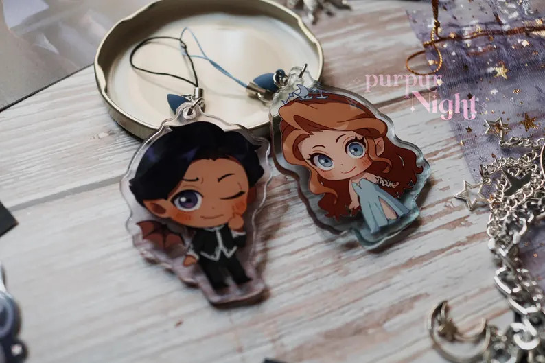 A Court of Thorns and Roses Feyre Rhysand Elain Azriel Nesta Cassian Lucien ACOTAR Acrylic Keycha... | Etsy (US)